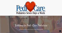 Desktop Screenshot of pedicarepediatrics.com