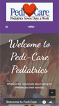 Mobile Screenshot of pedicarepediatrics.com